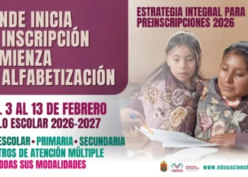 Estrategia Integral para las Preinscripciones 2026-2027, donde Inicia La Inscripción comienza a Alfabetización